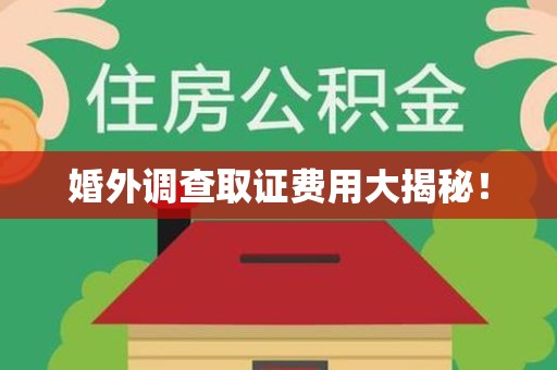 建瓯婚外调查取证费用大揭秘！