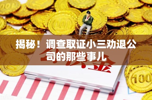 建瓯揭秘！调查取证小三劝退公司的那些事儿