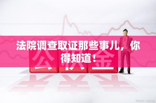 建瓯法院调查取证那些事儿，你得知道！